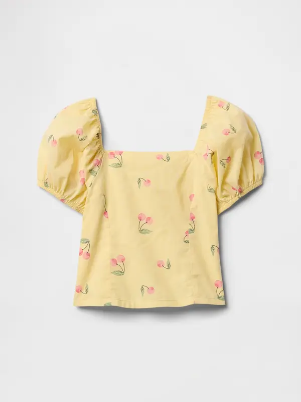 GAP Топ с къс ръкав GAP за момичета