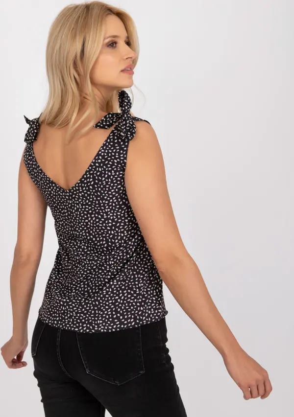 RUE PARIS Top-WN-TP-1335.63P-black-beige