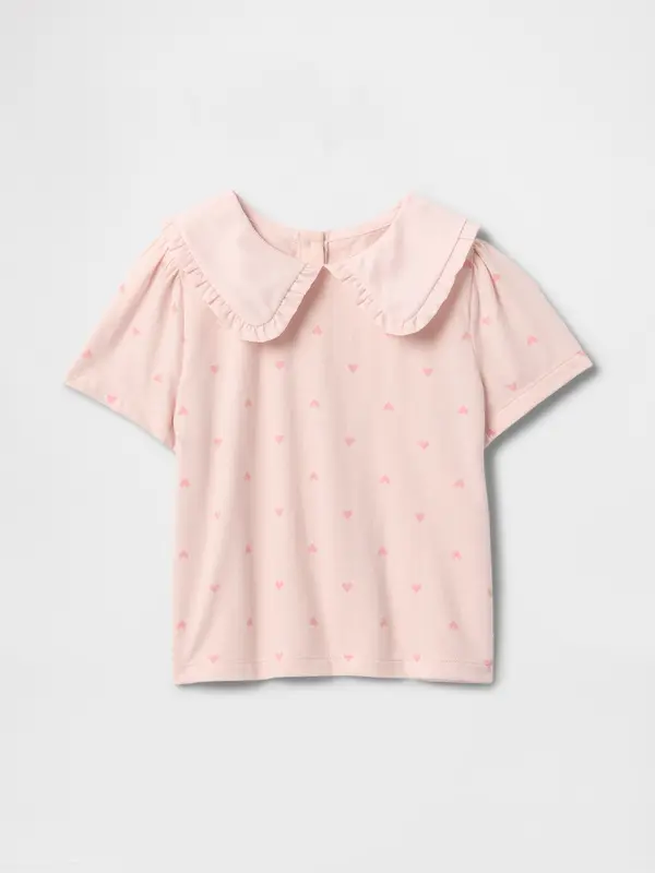GAP Топ за момичета GAP с яка