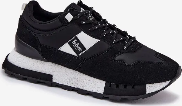 Lee Cooper Топли мъжки маратонки на платформа Lee Cooper LCJ-25-03-3378M черни