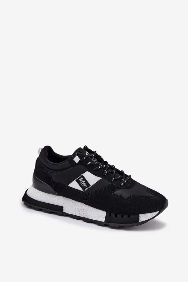 Lee Cooper Топли мъжки маратонки на платформа Lee Cooper LCJ-25-03-3378M черни