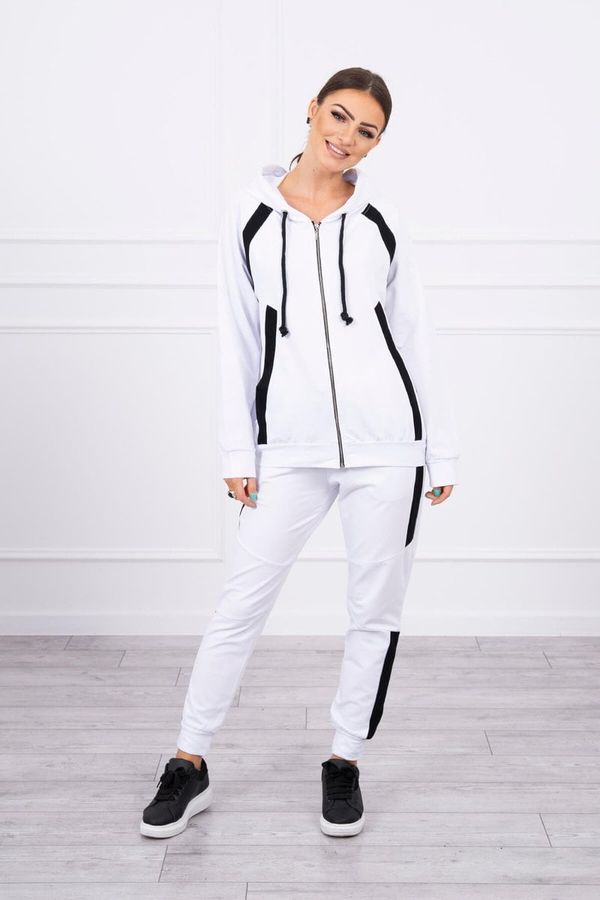 marka niezdefiniowana Tracksuit with white stripes