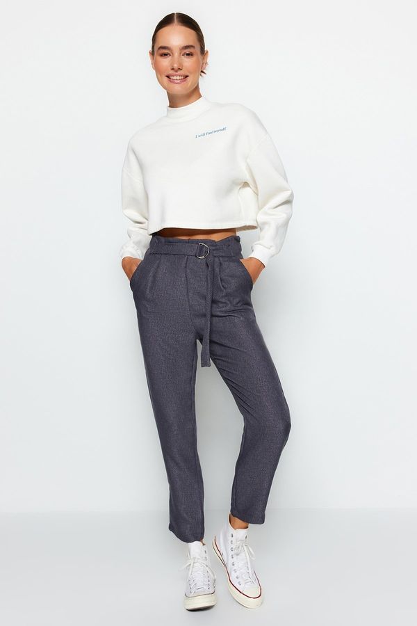 Trendyol Trendyol антрацит цигара тъкани вратовръзка панталони