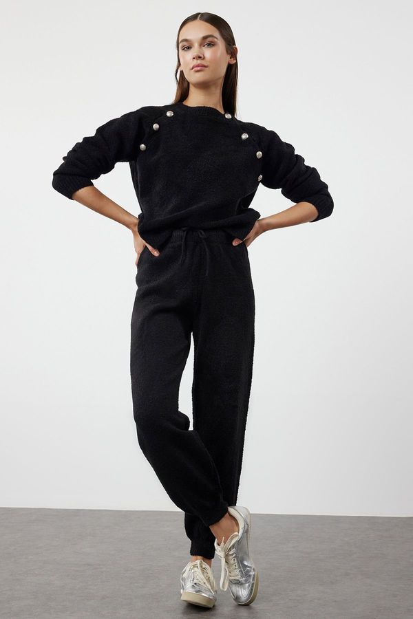 Trendyol Trendyol Black Boucle Thread Knitwear Bottom-Top Set