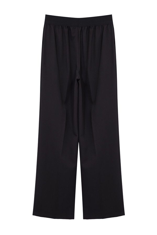 Trendyol Trendyol Black Wide Leg High Waist Woven Trousers