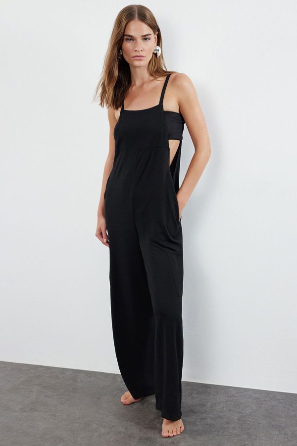 Trendyol Trendyol Black Woven Overalls