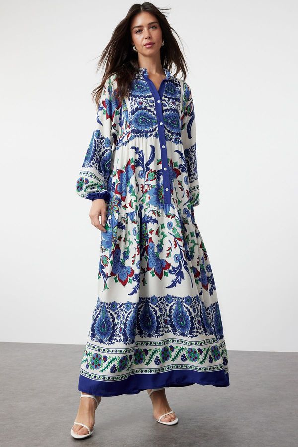 Trendyol Trendyol Blue Floral Woven Dress