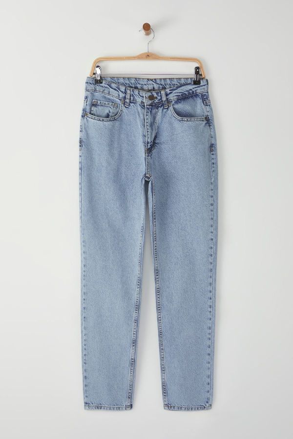 Trendyol Trendyol Blue Relax Fit Boyfriend Jeans