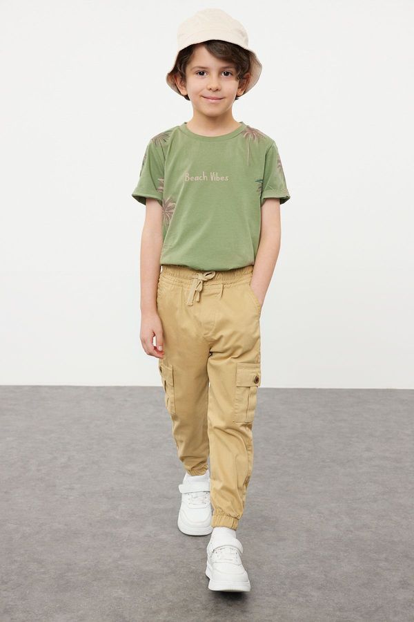Trendyol Trendyol Boy's Open Camel Pocket Jogger Woven Trousers