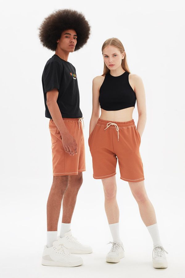 Trendyol Trendyol Camel Unisex Regular Fit Shorts & Bermuda