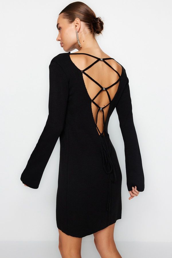 Trendyol Trendyol Черно Мини трикотаж рокля