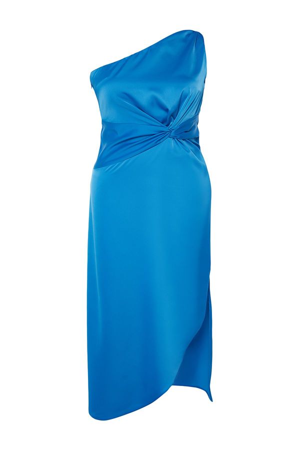 Trendyol Trendyol Curve Saks Satin Woven Dress