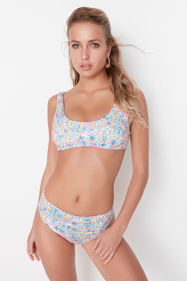 Trendyol Trendyol цветен модел висока талия бикини дъна