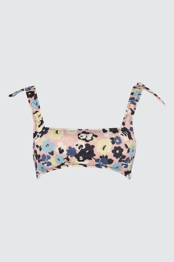 Trendyol Trendyol Floral Coated Bikini Top