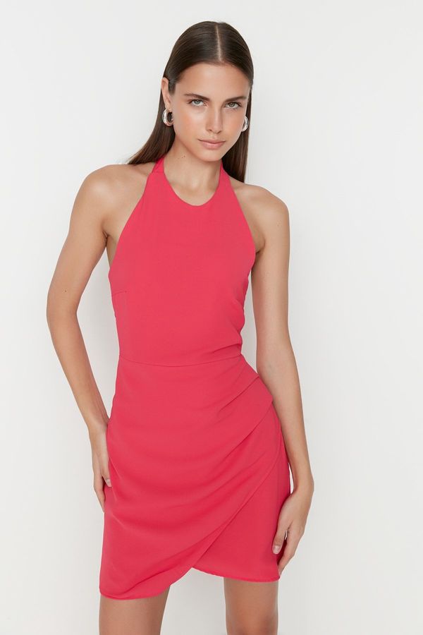 Trendyol Trendyol Fuchsia Halter Woven Dress