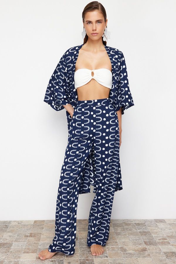 Trendyol Trendyol Geometric Patterned Woven Trousers