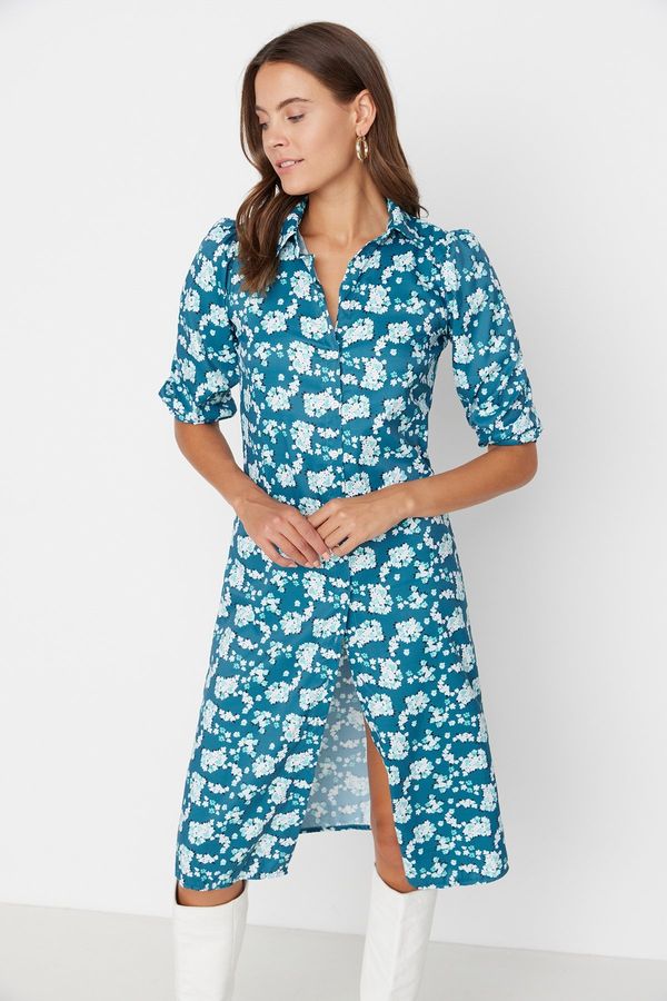 Trendyol Trendyol Green Short Sleeve Woven Dress