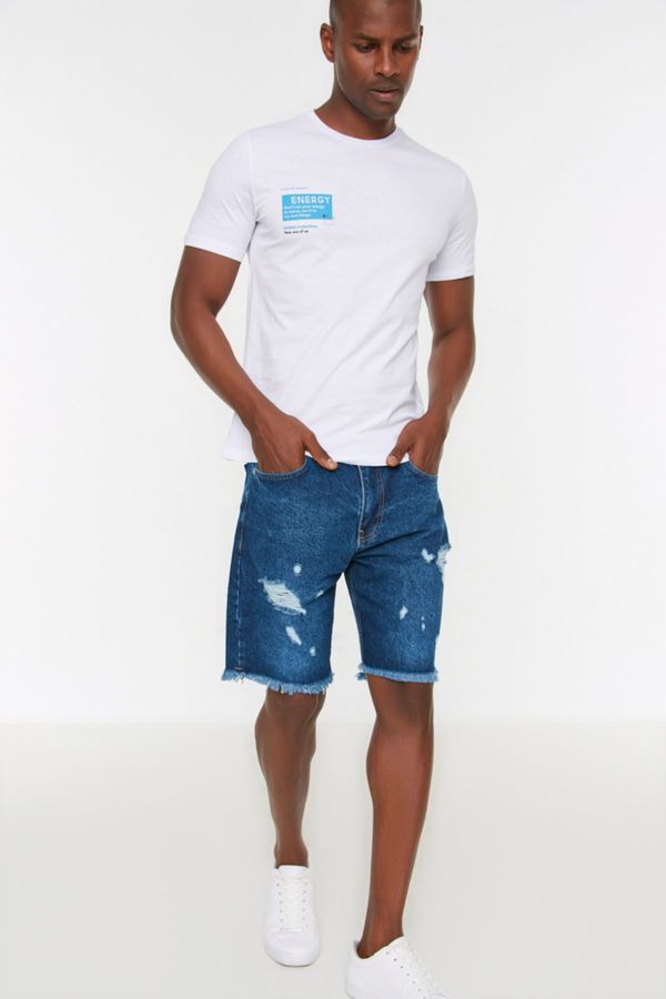 Trendyol Trendyol Indigo Men's Regular Fit Denim Shorts