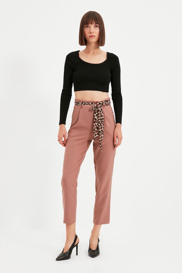 Trendyol Trendyol камила вратовръзка подробни панталони