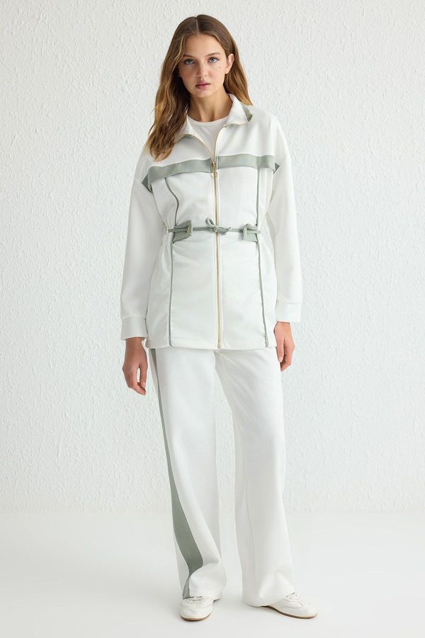 Trendyol Trendyol Khaki Bias Knitting Scuba/Diver Upper-Lower Team