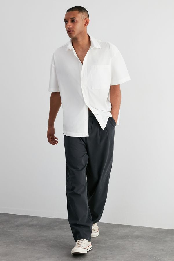 Trendyol Trendyol Limited Edition Antacid Wide Leg Waist Belt Detailed Trousers