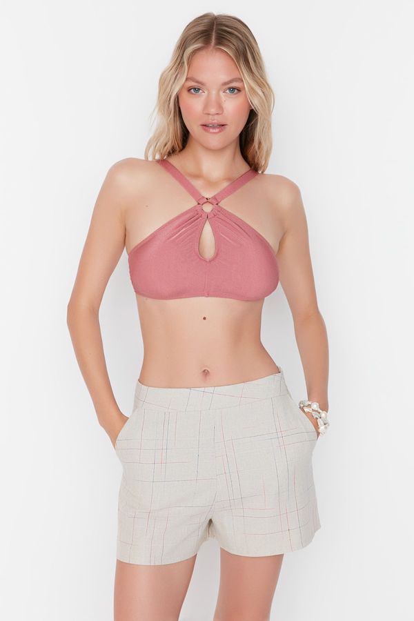 Trendyol Trendyol Linen Textured Ecru Beach Shorts