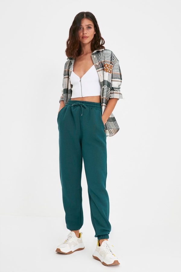 Trendyol Trendyol масло дебел руно вътре основни трикотажни Sweatpants