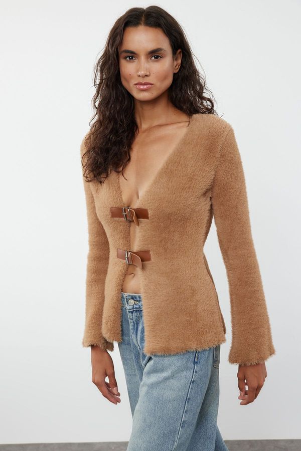 Trendyol Trendyol Mink Covered Knitwear Cardigan