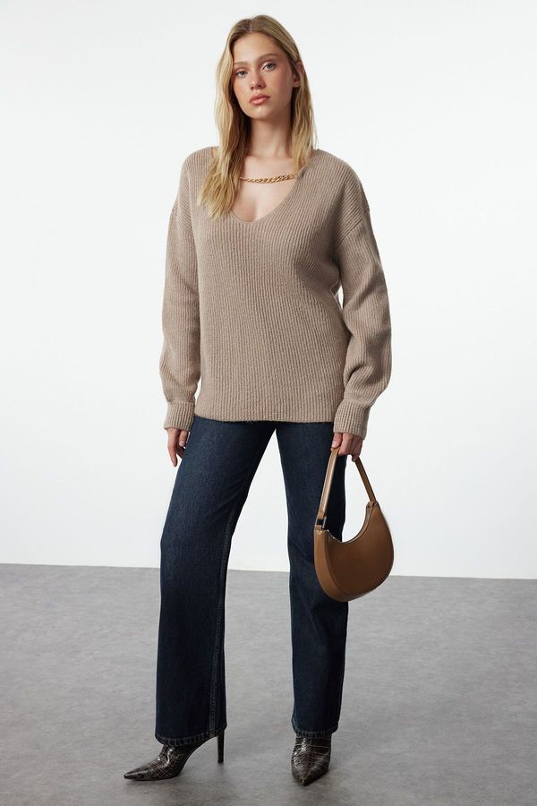 Trendyol Trendyol Mink Soft Textured Knitwear Sweater