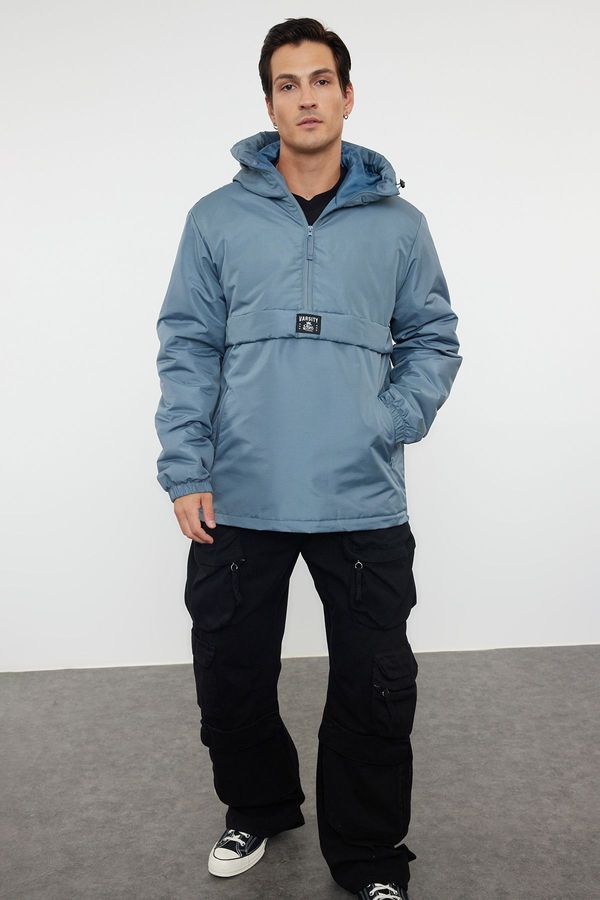 Trendyol Trendyol Mint Regular Fit Kangaroo Model Winter Windbreaker Coat