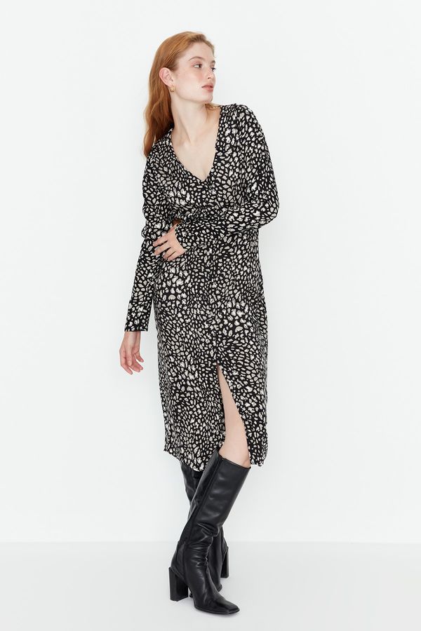 Trendyol Trendyol многоцветен шарени риза рокля