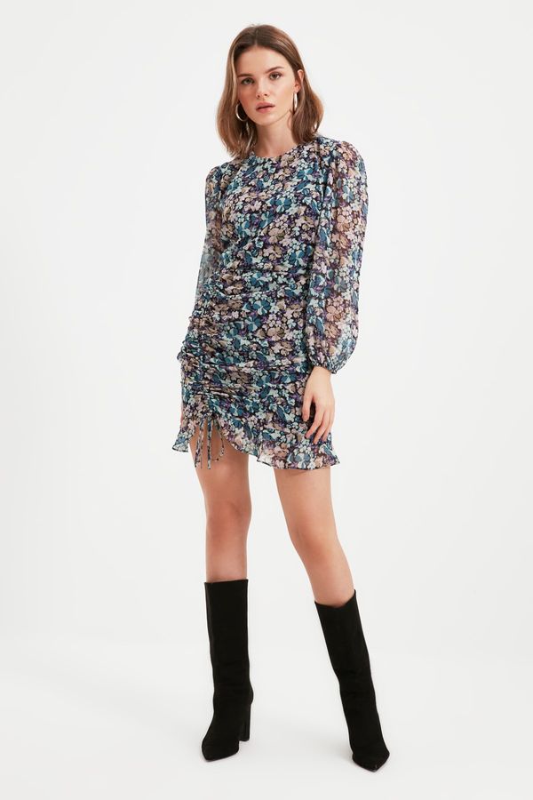 Trendyol Trendyol многоцветна пола подробни тъкани рокля