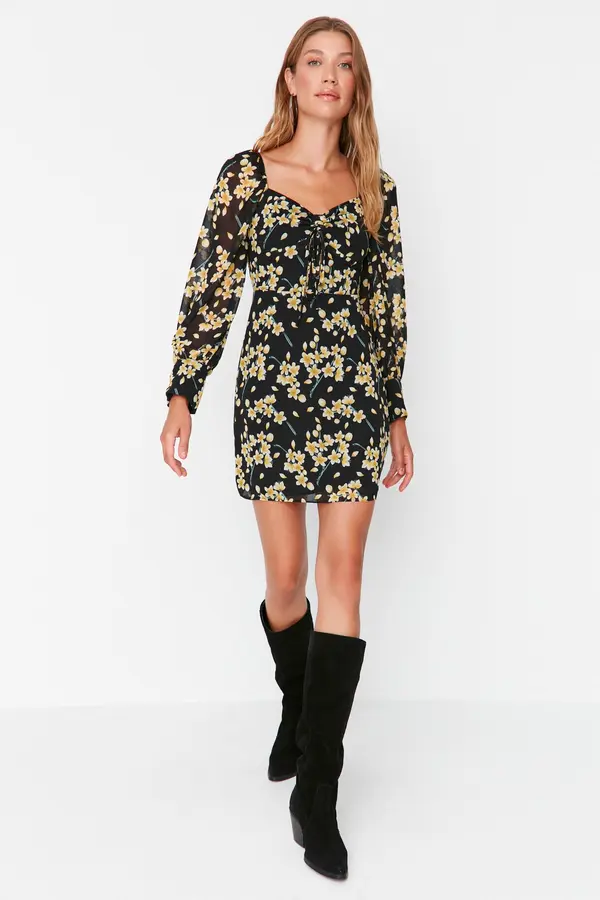 Trendyol Trendyol многоцветна тъкана рокля