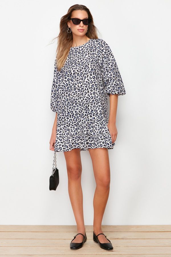 Trendyol Trendyol многоцветна тъкана тъкана рокля