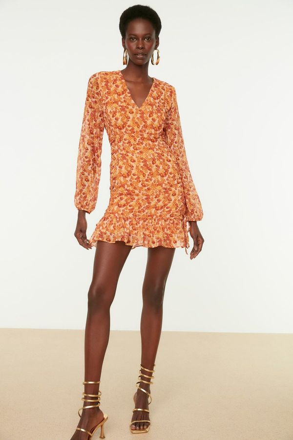 Trendyol Trendyol Multi Color Mini Woven Floral Pattern Woven Dress