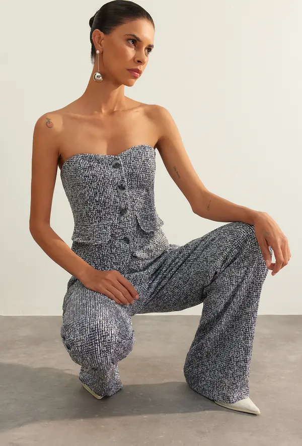 Trendyol Trendyol Multicolored Shiny Sequin Sequin Bustier