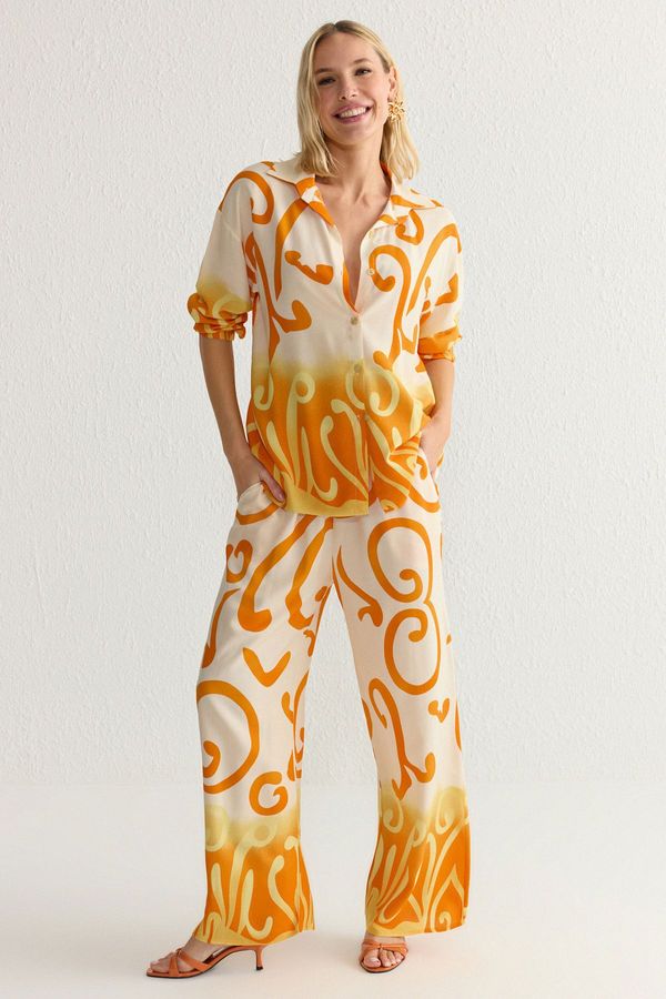 Trendyol Trendyol Orange Woven Bottom-Top Set