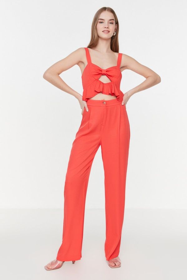 Trendyol Trendyol Pants - Rot - Wide leg