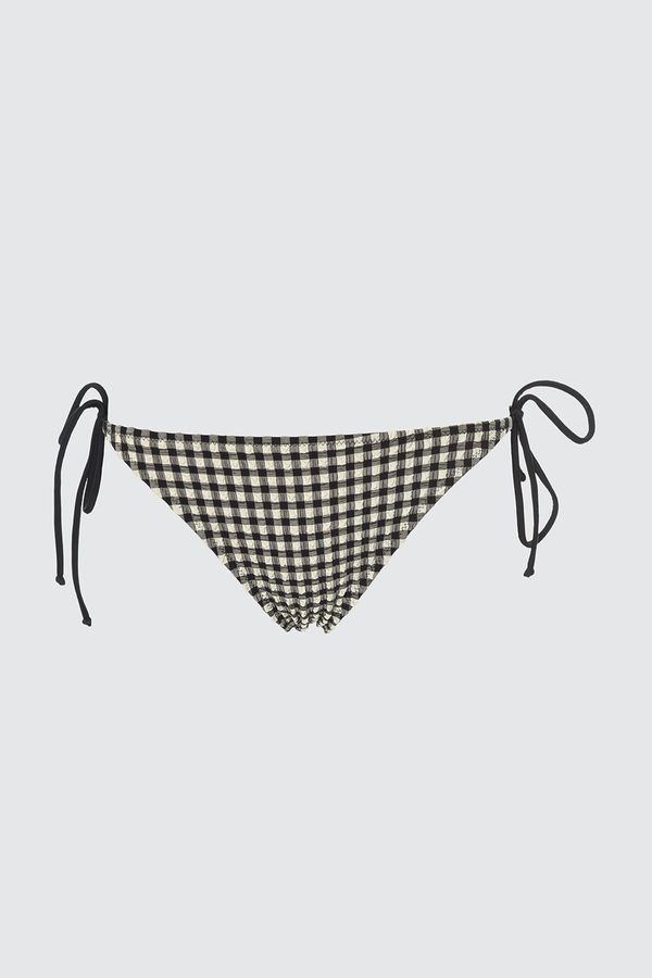 Trendyol Trendyol Plaid Textured Bikini bottom