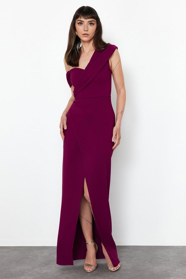 Trendyol Trendyol Plum Woven Long Stylish Evening Dress