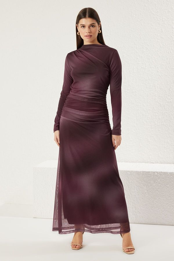 Trendyol Trendyol Purple Gradient Knit Dress