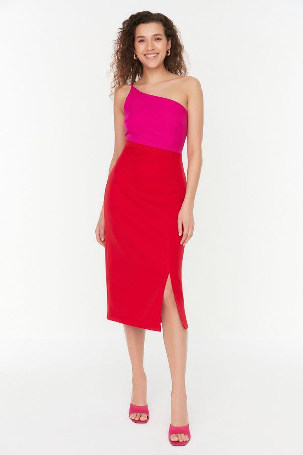 Trendyol Trendyol розова рокля с едно рамо