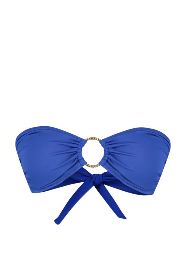 Trendyol Trendyol Saks Plain Strapless Accessory Bikini Top