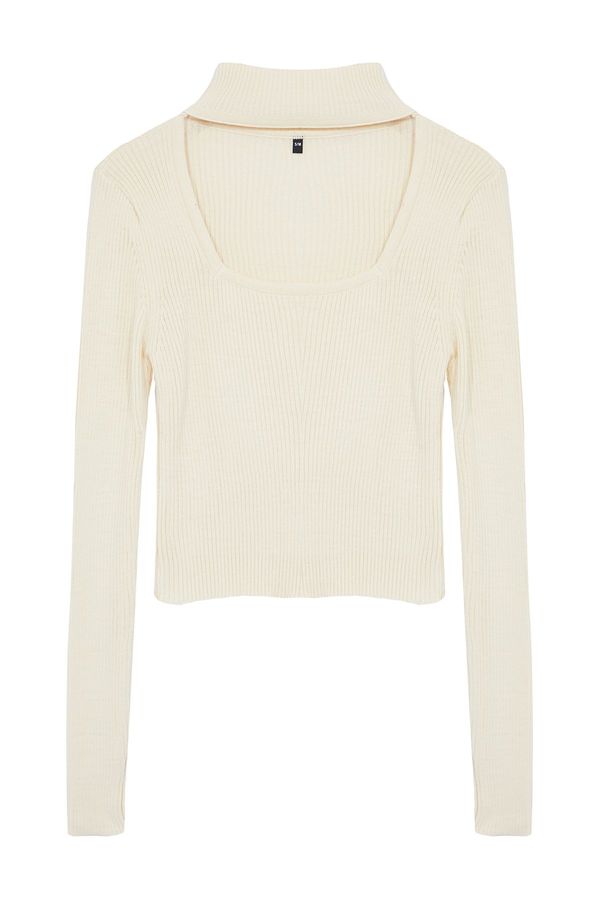 Trendyol Trendyol Stone Crop Stand Collar Knitwear Sweater