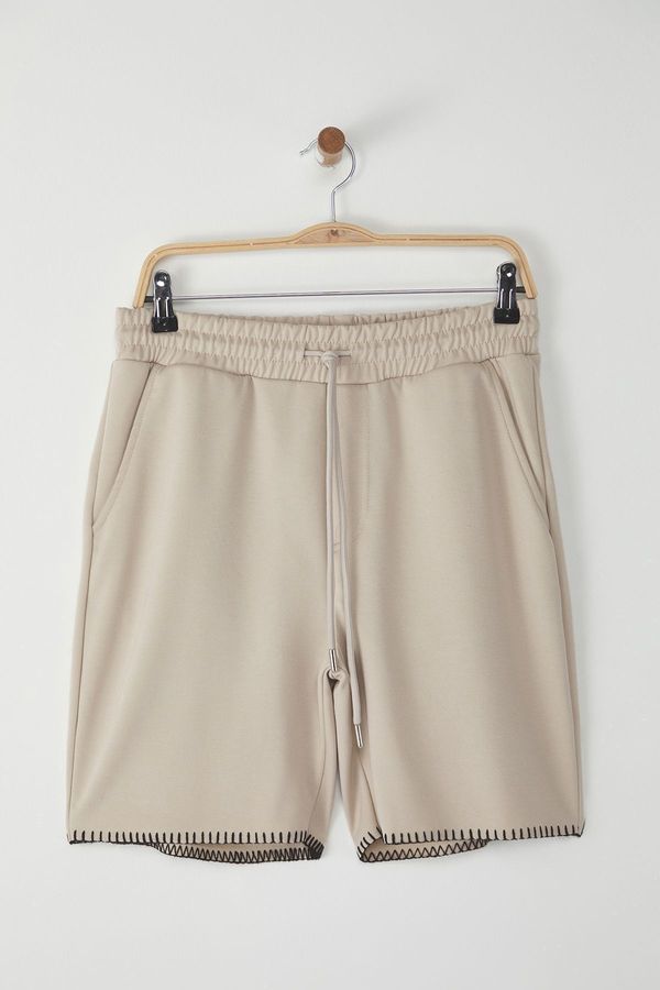 Trendyol Trendyol Stone Limited Edition Regular/Normal Cut Stitch Detail Shorts & Bermudas