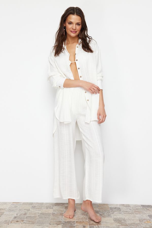 Trendyol Trendyol White Woven Shirt