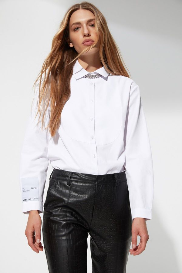 Trendyol Trendyol White Woven Shirt