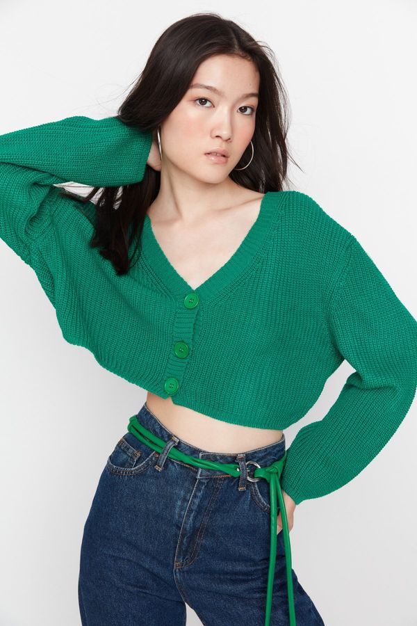 Trendyol Trendyol зелен пуловер жилетка
