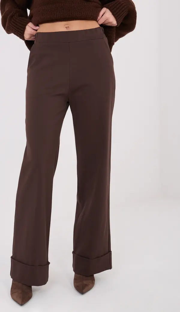 RUE PARIS Trousers-IT-SP-FL9877.64-dark brown