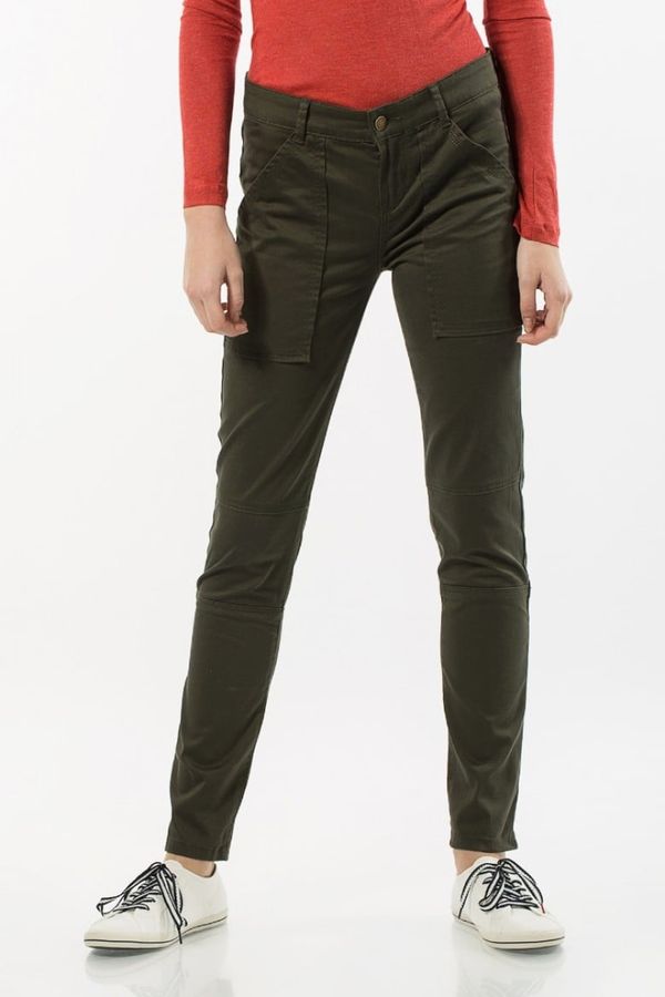 Tommy Hilfiger Trousers - Tommy Hilfiger SILVANA VENICE RW CARGO green